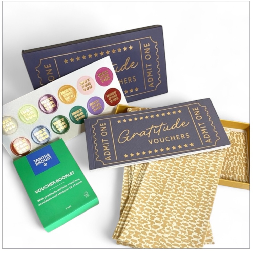 🐭 SALE! Tabitha Brown Gratitude Voucher Booklet with coupons stickers  NWT